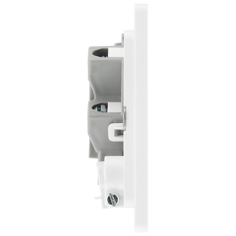 BG Electrical Evolve Brushed Steel - Unswitched and fused