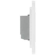 BG Electrical Evolve Brushed Steel - Double, 2 way touch, 200W, secondary