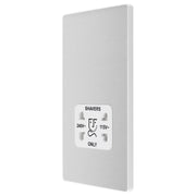 BG Electrical Evolve Brushed Steel - 115/240V dual voltage shaver socket