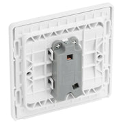 BG Electrical Evolve Brushed Steel - Single, bell push switch