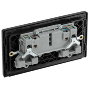 BG Electrical Evolve Matt Black - Double, switched, single pole