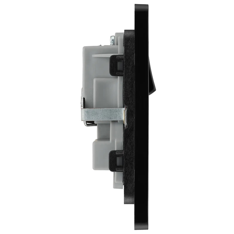 BG Electrical Evolve Matt Black - Double, switched, single pole