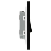 BG Electrical Evolve Matt Black - Double, 2 way switch