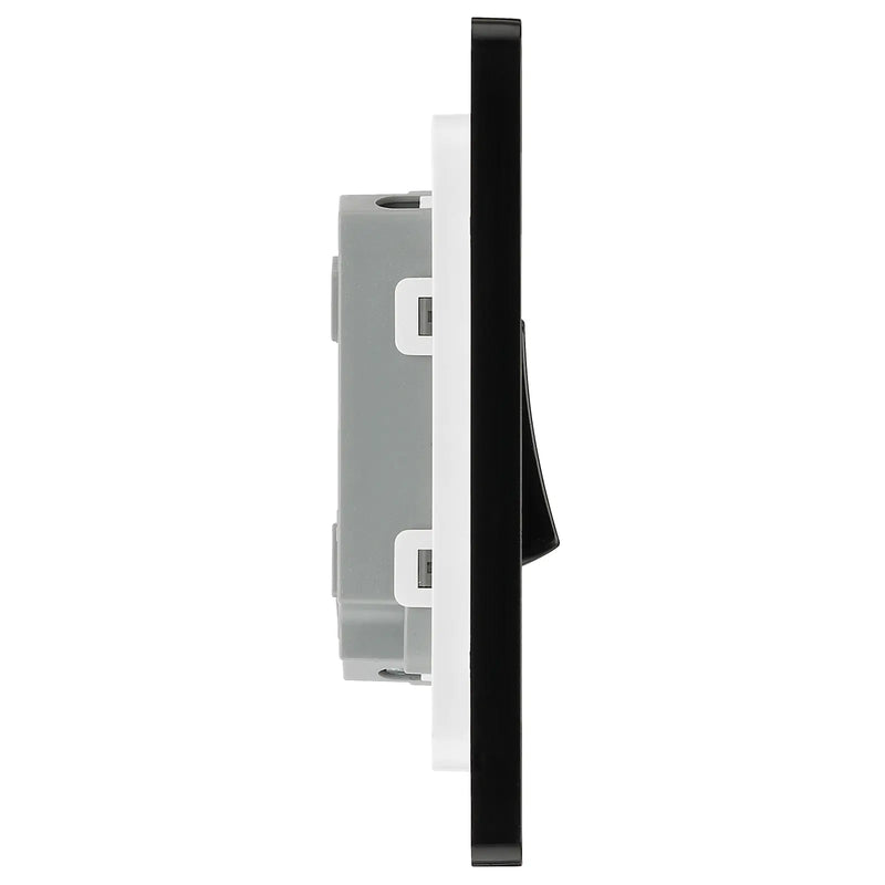 BG Electrical Evolve Matt Black - Double, 2 way switch