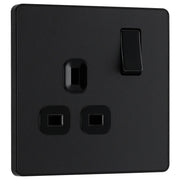 BG Electrical Evolve Matt Black - Single, switched, single pole
