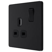 BG Electrical Evolve Matt Black - Single, switched, single pole