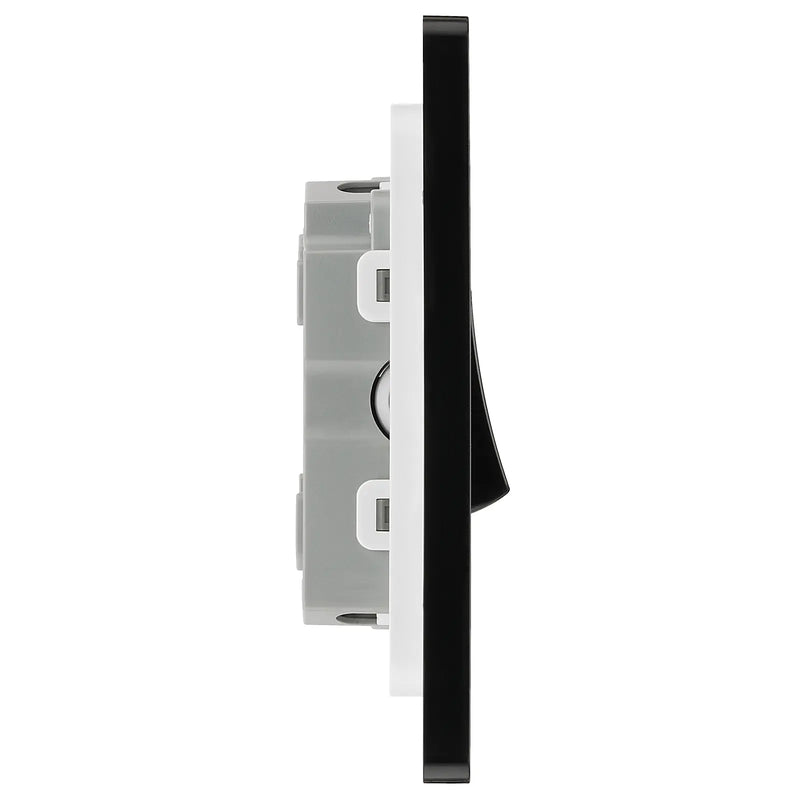 BG Electrical Evolve Matt Black - Triple, 2 way switch
