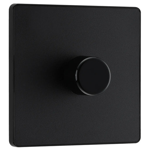 BG Electrical Evolve Matt Black - Single, 2 way push 200W