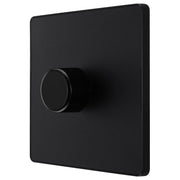 BG Electrical Evolve Matt Black - Single, 2 way push 200W