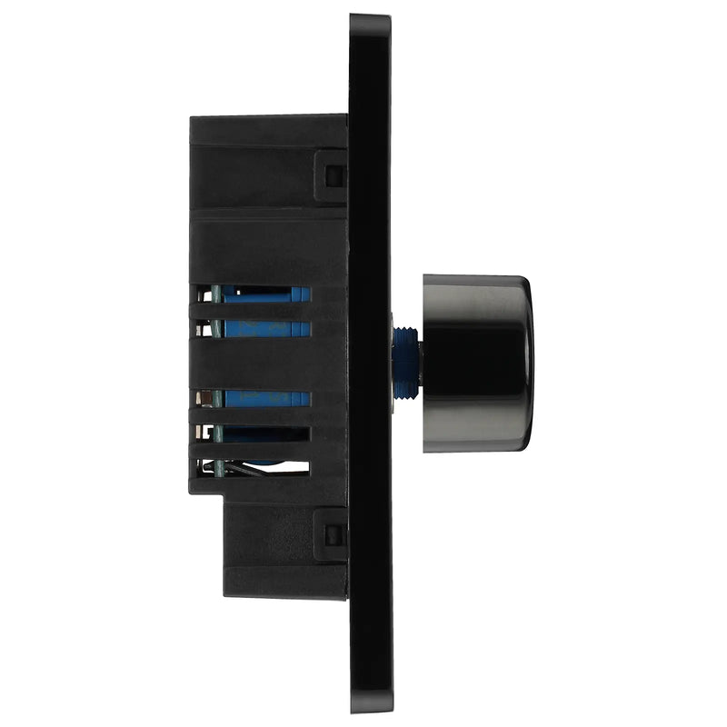 BG Electrical Evolve Matt Black - Single, 2 way push 200W