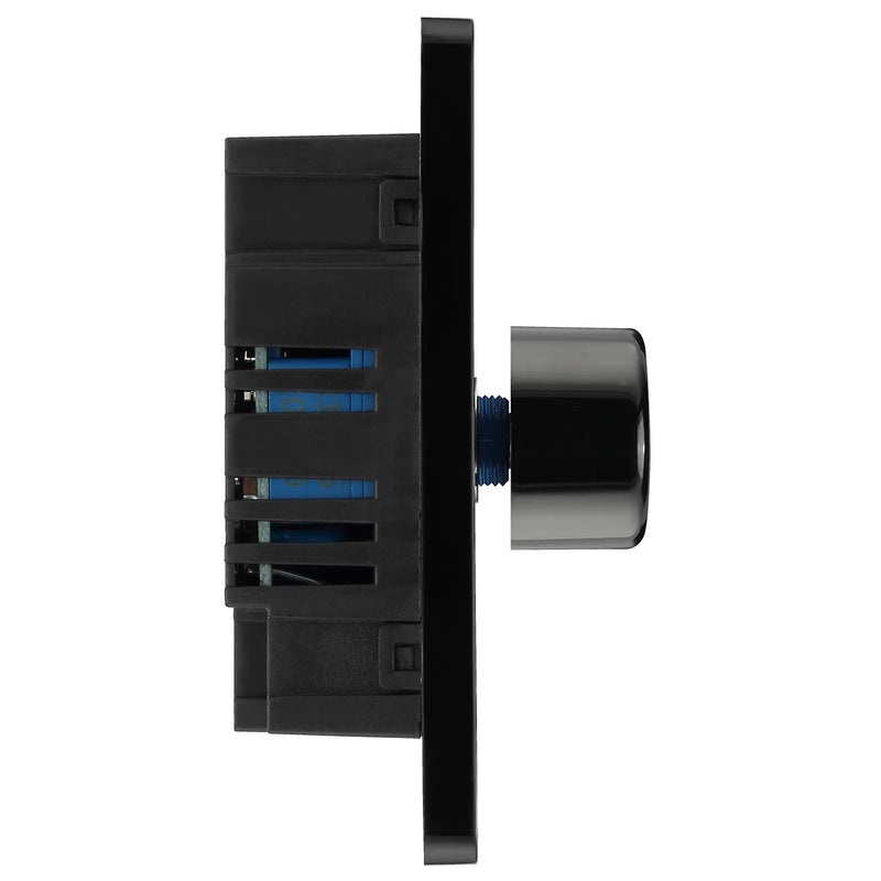 BG Electrical Evolve Matt Black - Double, 2 way push 200W