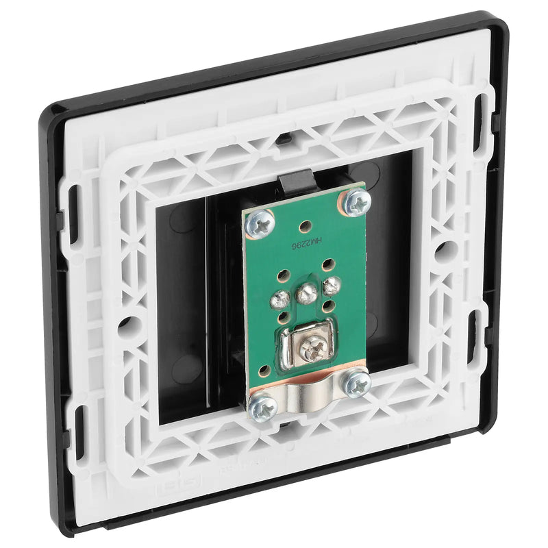 BG Electrical Evolve Matt Black - Single, co-axial