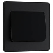 BG Electrical Evolve Matt Black - Single, 2 way switch, wide rocker