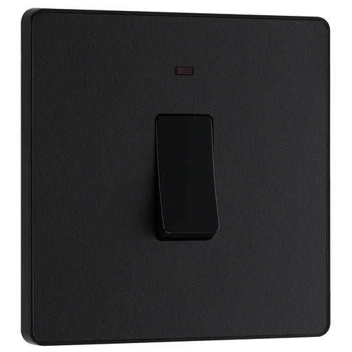 BG Electrical Evolve Matt Black - 20A, double pole, with indicator