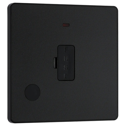 BG Electrical Evolve Matt Black - Unswitched and fused