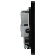 BG Electrical Evolve Matt Black - Unswitched and fused