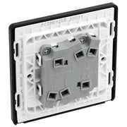 BG Electrical Evolve Matt Black - Double, 2 way switch, wide rocker