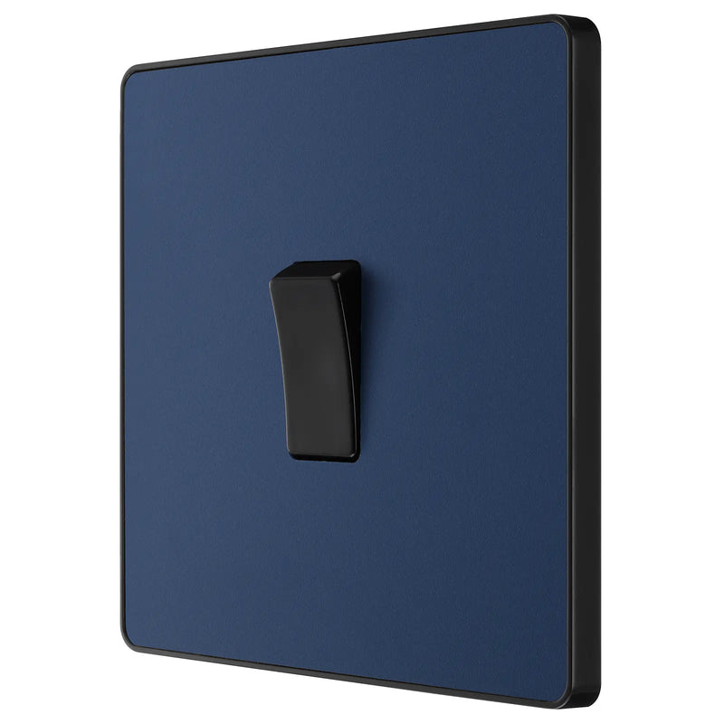 BG Electrical Evolve Matt Blue - Single, 2 way switch
