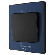 BG Electrical Evolve Matt Blue - Triple pole fan isolator