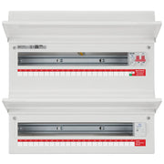 BG Circuit Protection Dual Row - 48 module, 43 way, 100A Main Switch, 100A Connector Block, Type 2 SPD