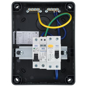 Sync Energy Consumer Unit - 5 Module, IP66, Plastic, Grey, 40A 30mA RCD, Type A, 40A MCB, Type 2 SPD + 1 spare way