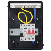 Sync Energy EV Circuit Protection - 5 Module EV Consumer Unit with 100A Main Switch, SPD, MCB, IP65 - Grey