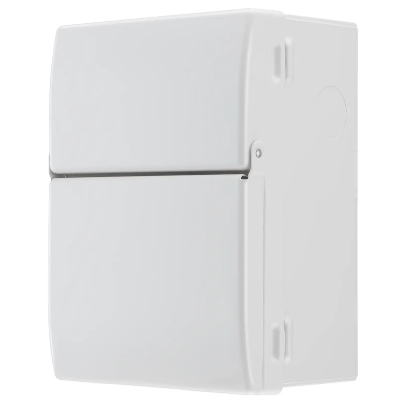Sync Energy EV Circuit Protection - 5 module, White, 100A Main Switch, 40A 30mA Double Pole RCBO, Type 2 SPD + 1 spare way