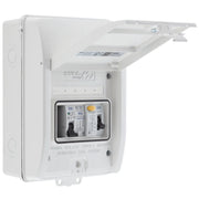 Sync Energy EV Circuit Protection - 5 Module EV Consumer Unit 40A with RCD, SPD, MCB, IP65 - White