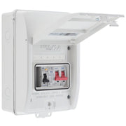 Sync Energy EV Circuit Protection - 5 Module EV Consumer Unit 100A with Main Switch, RCBO, SPD, IP65 - White