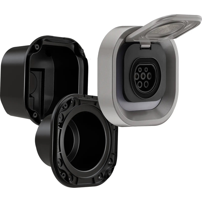 Sync Energy Link EV - Link Charger Surface and Recessed 7.4kw Silver With Plastic Control Box and WI-FI