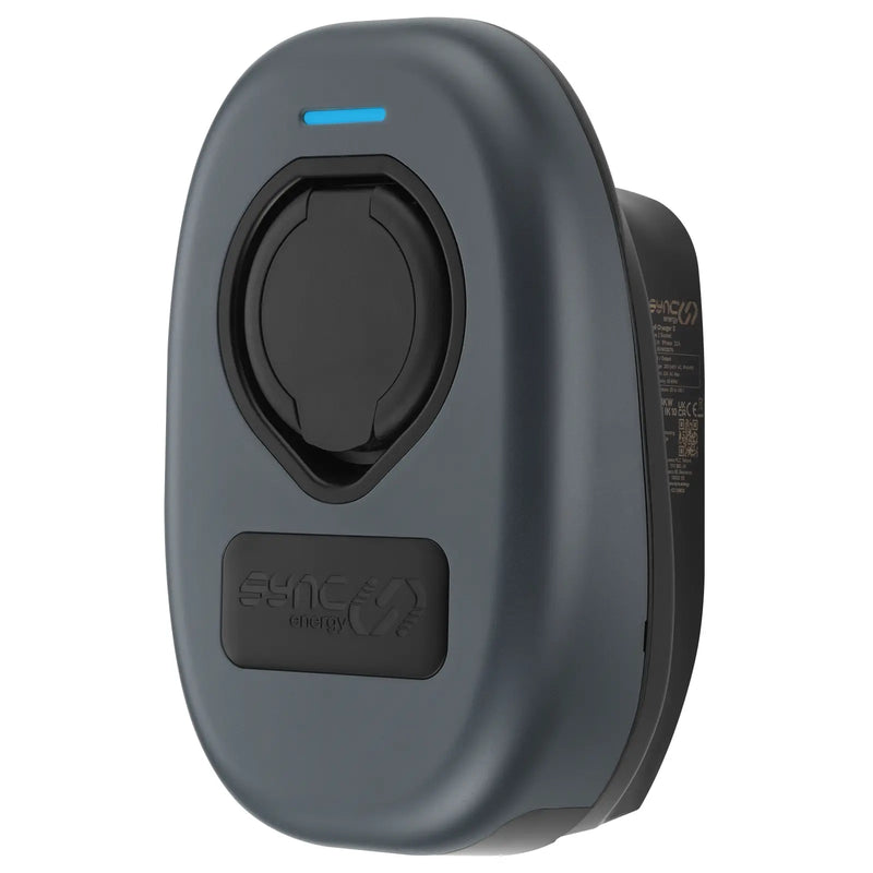 Sync Energy Wall Chargers - EV Socketed Wall Charger 2, Mode 3, 7.4kW - Wi-Fi, Ethernet, 4G, RFID
