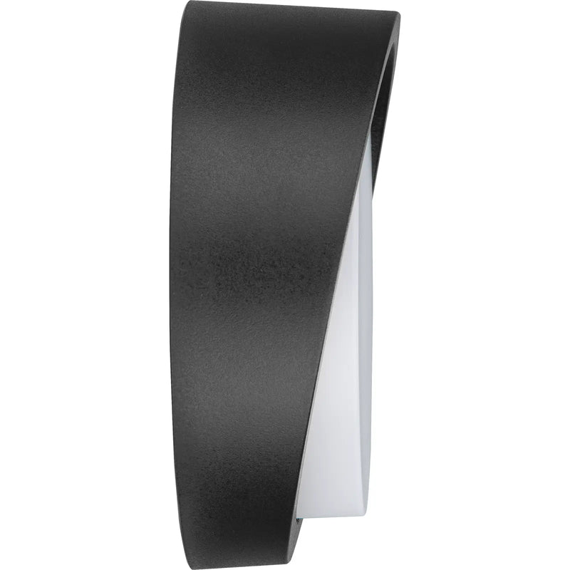 Luceco Liptus Decorative Outdoor Bulkhead Wall Light with Colour Change (CCT), LED Exterior Lighting, Black, 220mm, IP65, 15W, 1350lm