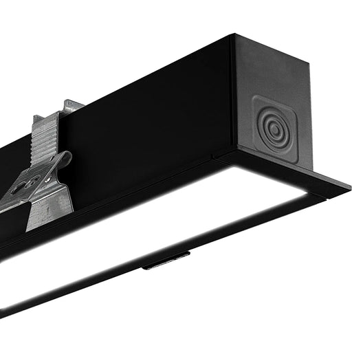 Luceco Contour Recessed - Contour 1162mm recessed module 1250lumens with fixed output driver finished in black