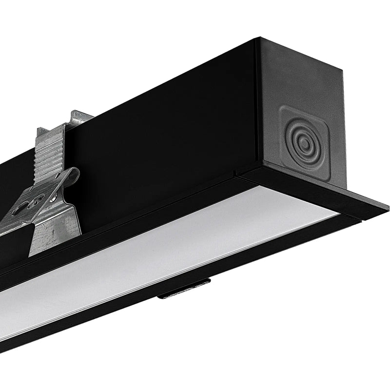 Luceco Contour Recessed - Contour 1723mm recessed module 1900lumens with fixed output driver finished in black