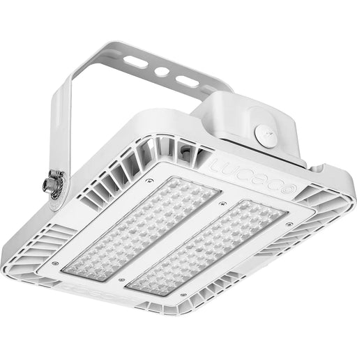 Luceco Ceres white RAL 9016 IP65 highbay 285mm 11000lm 75w dim + em rack