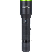 Luceco Hand Torch - Multi Focus LED Hand Torch, USB-C Rechargeable, Inspection Light, 3 Lighting Modes, IP44, 6W, 600lm, 6500K