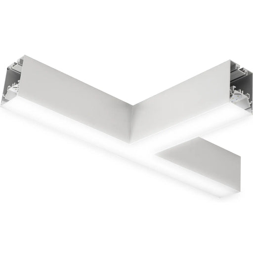 Luceco Contour Suspended - Contour 568mm suspended T connector module 900lumens with fixed output driver finished in white