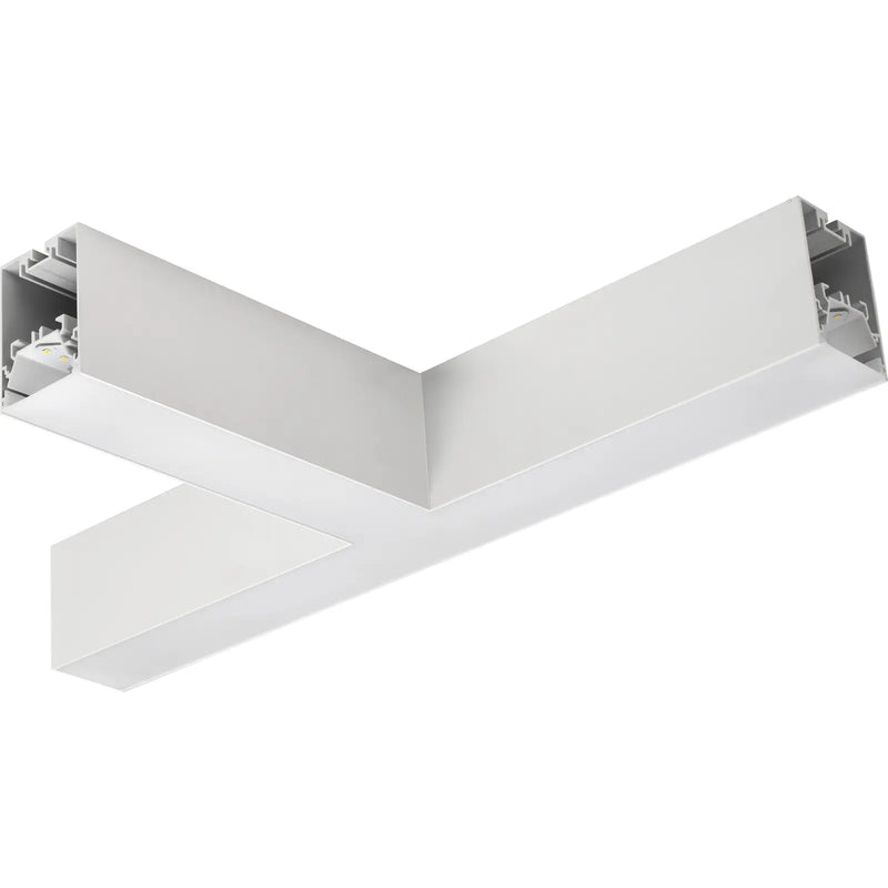 Luceco Contour Suspended - Contour 568mm suspended T connector module 900lumens with fixed output driver finished in white