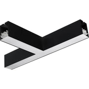Luceco Contour Suspended - Contour 568mm suspended T connector module 900lumens with fixed output driver finished in black