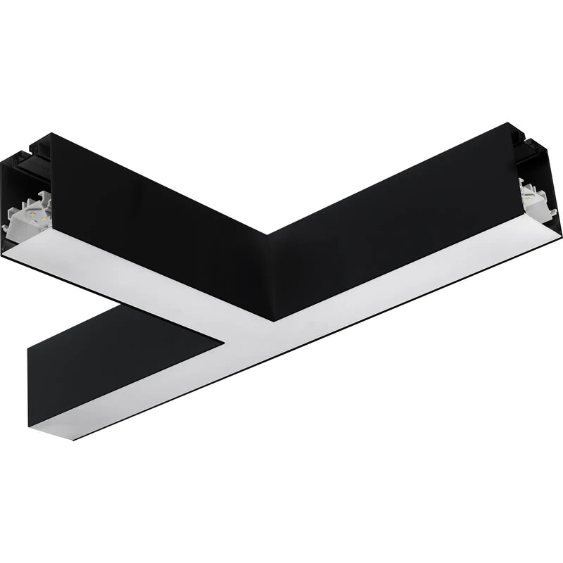 Luceco Contour Suspended - Contour 568mm suspended T connector module 900lumens with fixed output driver finished in black