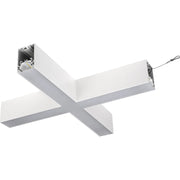 Luceco Contour Suspended - Contour 568mm suspended X connector module 1200lumens with fixed output driver finished in white