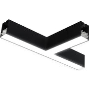 Luceco Contour Suspended - Contour 568mm suspended T connector module 1800lumens with fixed output driver finished in black