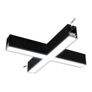 Luceco Contour Suspended - Contour 568mm suspended X connector module 2400lumens with fixed output driver finished in black