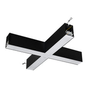 Luceco Contour Suspended - Contour 568mm suspended X connector module 2400lumens with fixed output driver finished in black