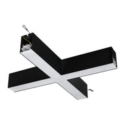 Luceco Contour Suspended - Contour 568mm suspended X connector module 2400lumens with fixed output driver finished in black