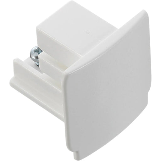 Luceco 3 Circuit Track - Track End Cap White