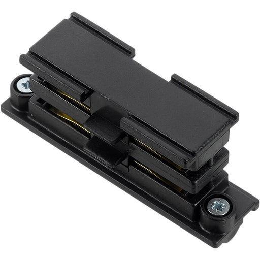 Luceco 3 Circuit Track - Track Straight Connector Black