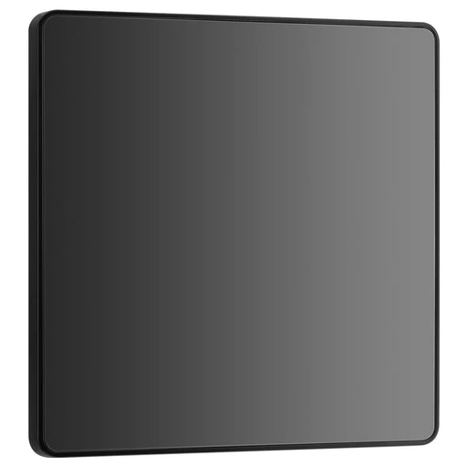 BG Electrical Evolve Black Chrome - Single, blank plate