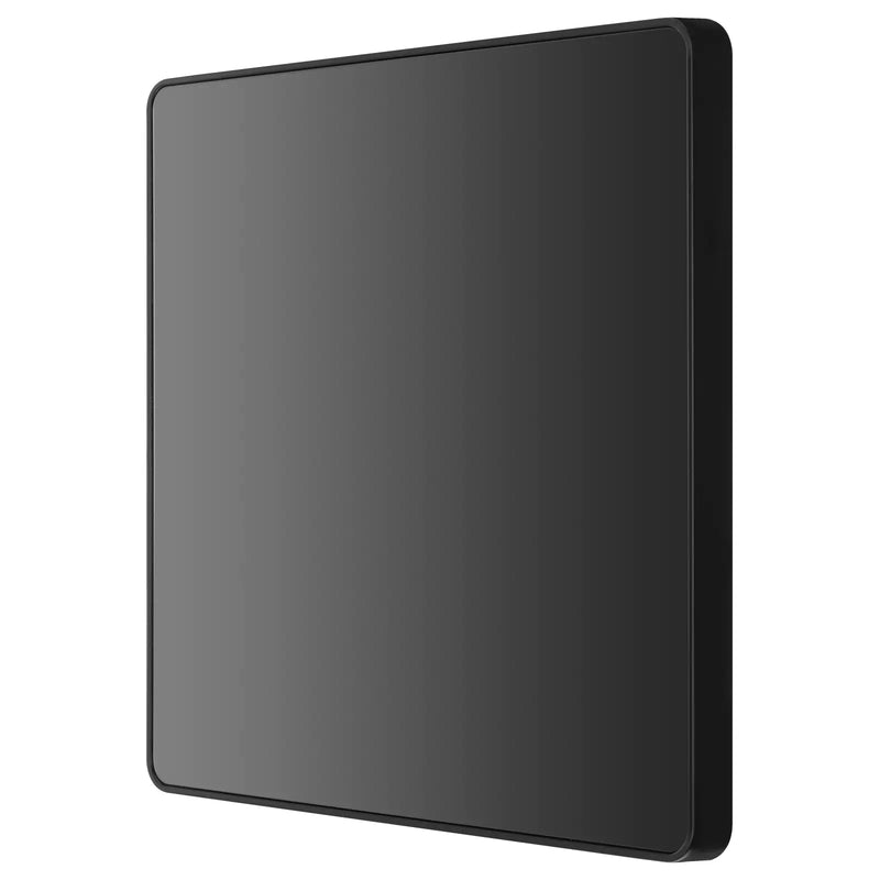 BG Electrical Evolve Black Chrome - Single, blank plate