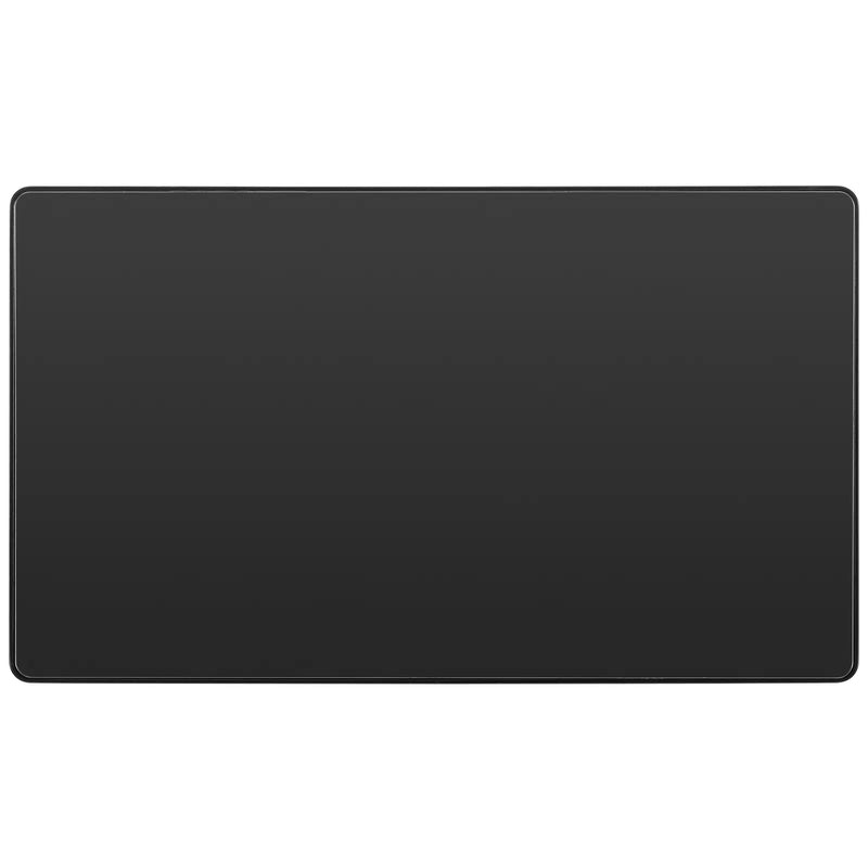 BG Electrical Evolve Black Chrome - Double, blank plate